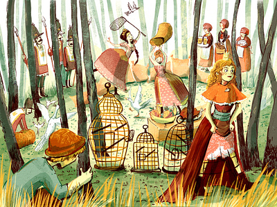 Book Illustration bookillustration characterdesign childrens books digitalart forest illustration