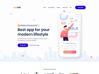 Mobile Apps agency Web Template