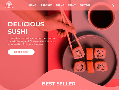 Web Template For Sushi Restaurant web design web templates website website design