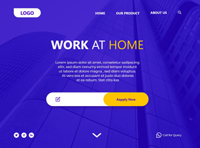 Home Page Design With XD adobe xd design ui web design web templates website
