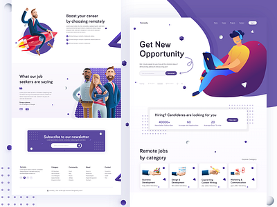 Job seeking - landing page