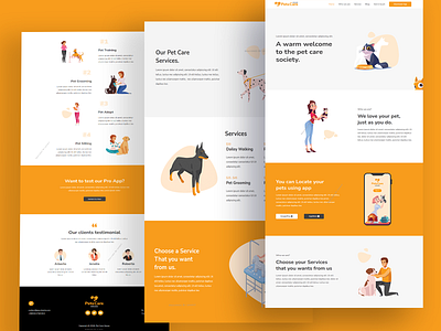 Petcare House - WordPress Website customized design