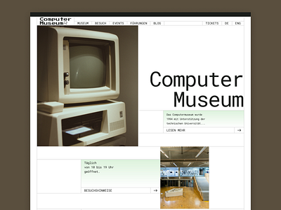 Computer Museum website brutalism design ui ux web website