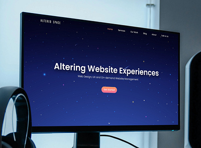 Landing Page Web Design Agency agency altered clean design hero hero section homepage landingpage mockup page space spacex ui ux web webdesign website