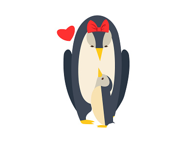 Penguin Mom