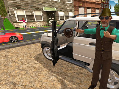 Racing In Prado Car 3d action game car game game art game asset game graphic game graphics game gui icon render screenshot