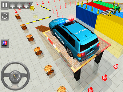 Modern Police Parking car game game graphic game graphics game gui game hud parking games render screenshot