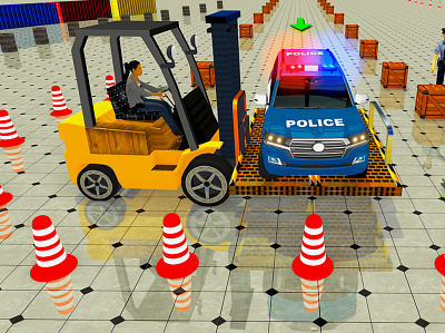 Modern Police Parking action game car game game art game graphic game graphics game hud parking games racing render screenshot