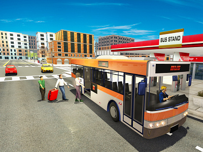 Smart Bus Driving Adventure action game bus driving bus parking bus simulator car game game art game graphic game graphics icon racing render screenshot