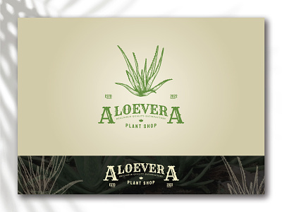 ALOEVERA PLANT SHOP logo design