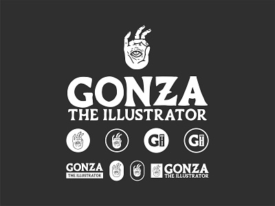 Gonza the Illustrator Branding Roundup branding design digital art graphic design illustration logo vector