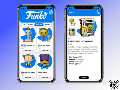 Funko Pop App app design ui ux
