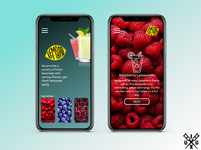 Lemonade App app design minimal ui ux