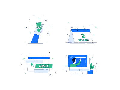 Icons and Illustrations for Qase.io