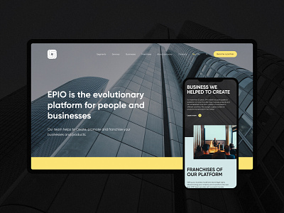 Website Redesign for EPIO design marketing slon media startup ui ux uxui design web web design web developnet