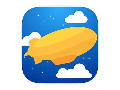 Airship icon airship icon sketch