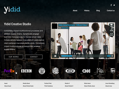 Yidid Creative Studio portfolio website