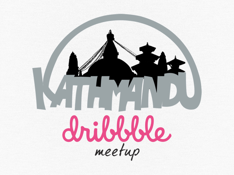 Kathmandu Dribbble Meetup logo dribbblektm kathmandu nepal meetup dribbble