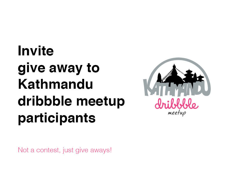Give away for #dribbblektm invite give away