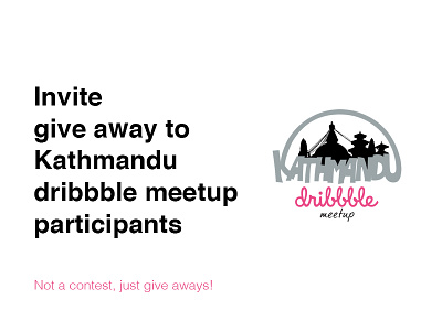 Give away for #dribbblektm give away invite