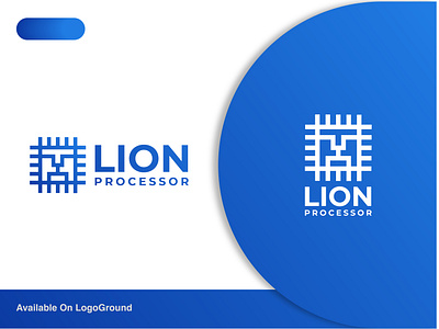 Lion + Processor Logo