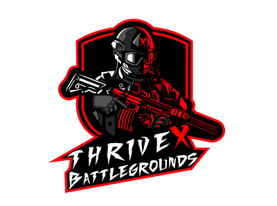 ThriveX Logo brand identity design gaminglogo graphic design illustration logo vector