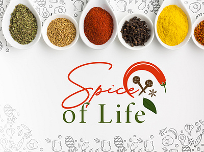 Spice of life - restaurant logo brand identity branding design graphic design illustration logo typography vector