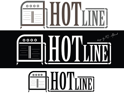 Hotline - restaurant logo template