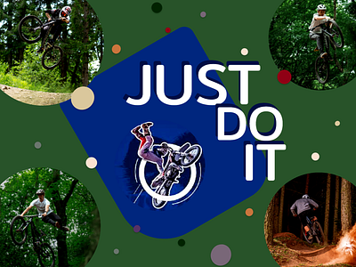 JUST DO IT assignment banner ads black brand brand identity cycling design dribbble best shot experimental illustration look and feel poster a day product design punch card smooth animation typography ui ux vector