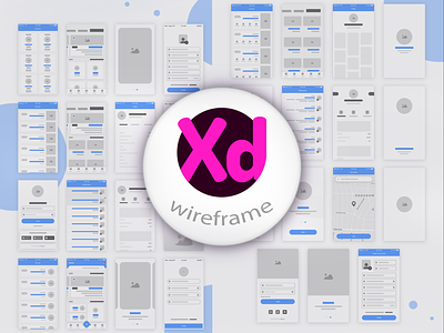 Wireframe Design 3d adobexd application banner branding concept figma graphic design illustration invision logo mobile overview post productdesign prototype review website wireframe