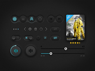 Breaking Bad android blue breakingbad controls dark icon interface pattern sound tv ui voice