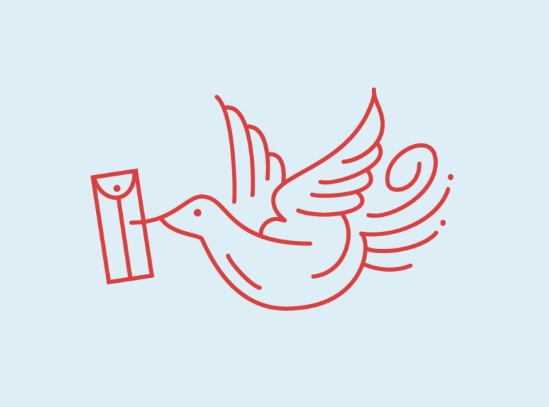 Postal bird by Cheryl Dyer on Dribbble