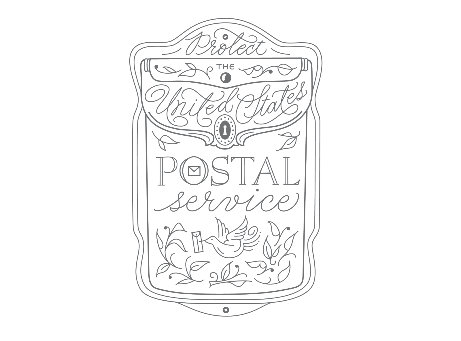 Printable USPS Coloring Pages