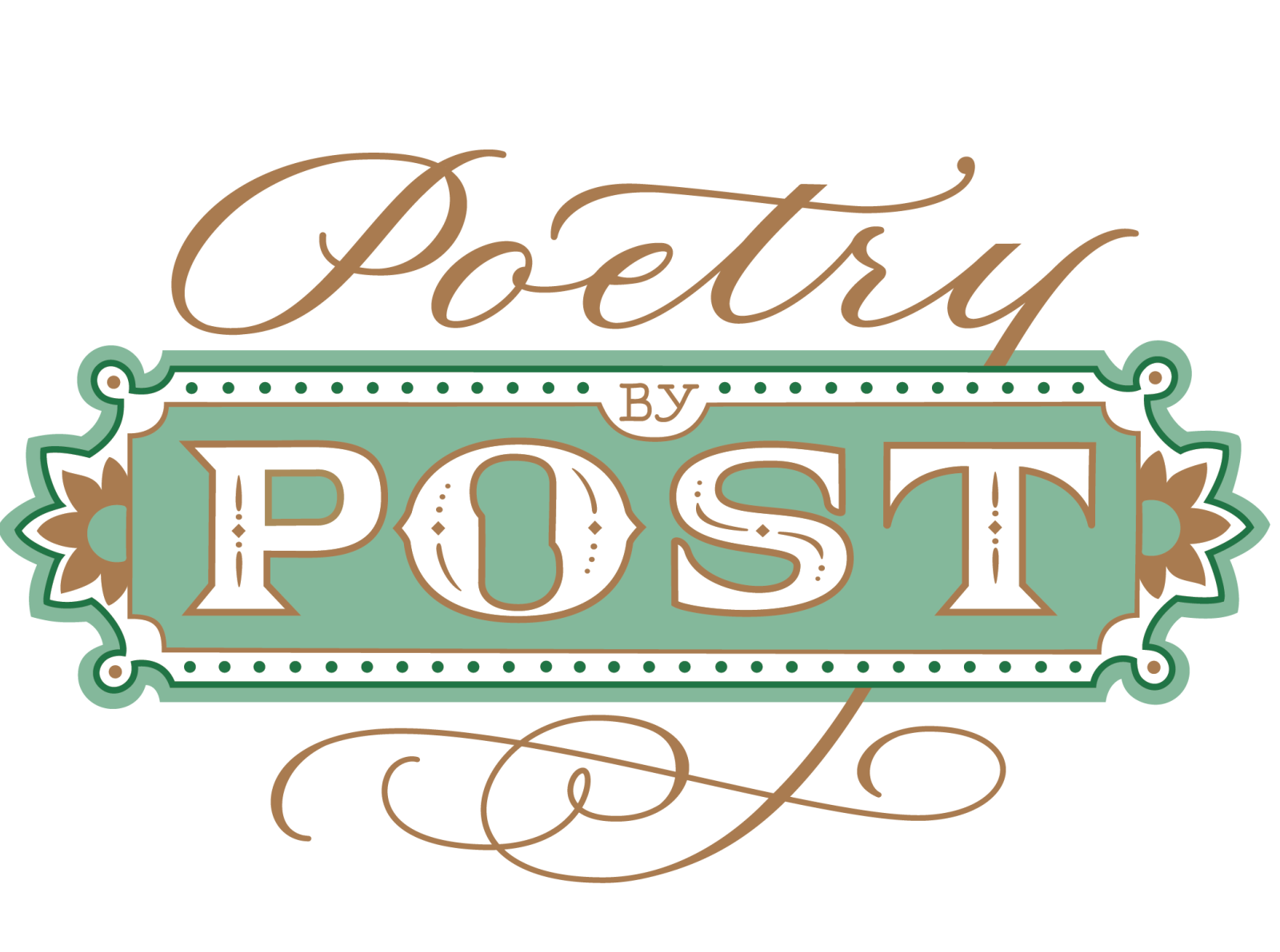 Poetry by Post logo by Cheryl Dyer on Dribbble