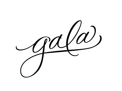 Gala lettering calligraphic calligraphy hand lettering hand lettering handlettering