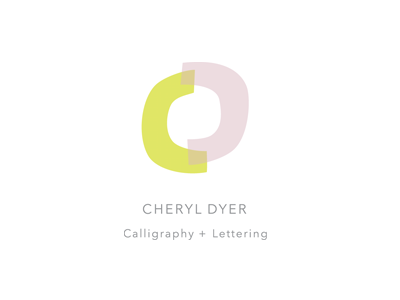 Cheryl Dyer Calligraphy + Lettering calligraphy hand drawn lettering logo