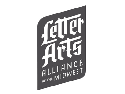 *Updated* Letter Arts Alliance Logo blackletter calligraphy custom font hand lettering handlettering letter arts logo