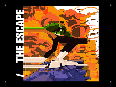 'The Escape' 2d art character design characterdesign illustration sci fi
