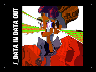 'Data In Data Out' 2d art character design characterdesign design digitalart illustration sci fi science science illustration technology