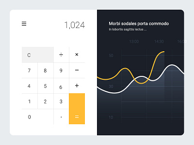 Calculator calculator chart graph simple ui