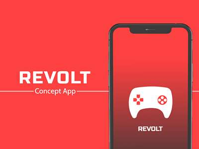 revolt app concept app branding design flat icon logo minimal ui ux vector