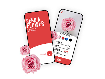 flower e-shop app dailyui dailyuichallenge design flat minimal ui ux