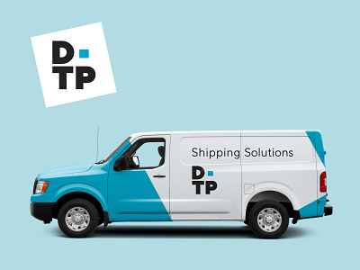 DTP Shipping Solutions branding design flat logo shipping