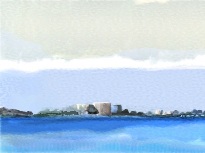 Vista de San Fernando desde Puerto Real illustration