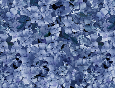 Campanillas azules azul campanillas flores patrón