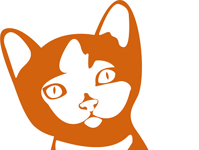 Gatito atento design gato icono vector