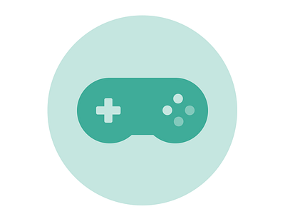 Video Game Controller Icon controller flat design icon minimal monochrome video game