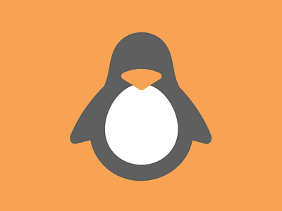 Linux Icon flat icon linux logo minimal redesign