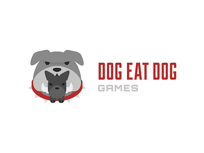 Dog Eat Dog Logo bull dog dogs game studio logo scottie