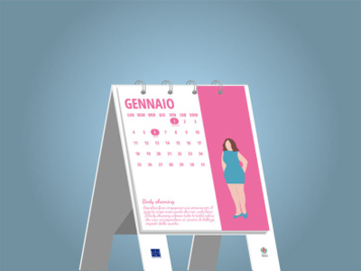 progettazione calendario 3d illustration illustrator vector